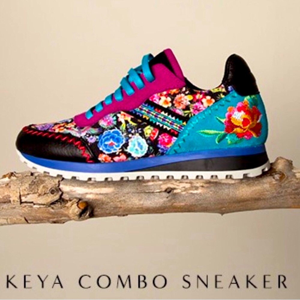 Johnny Was Keya Combo Sneakers NWOT Size 38 (Women 7 1/2 - 8)
